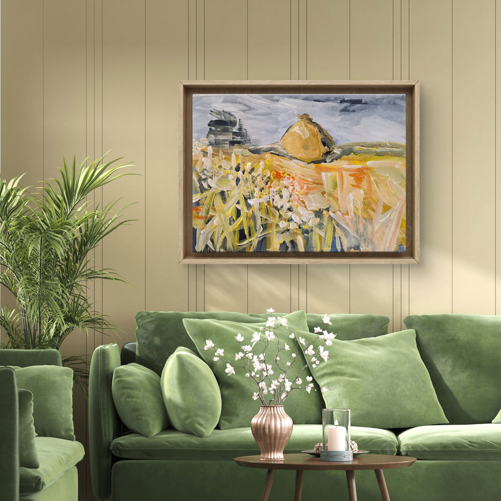 Haystacks - Original Acrylic Painting