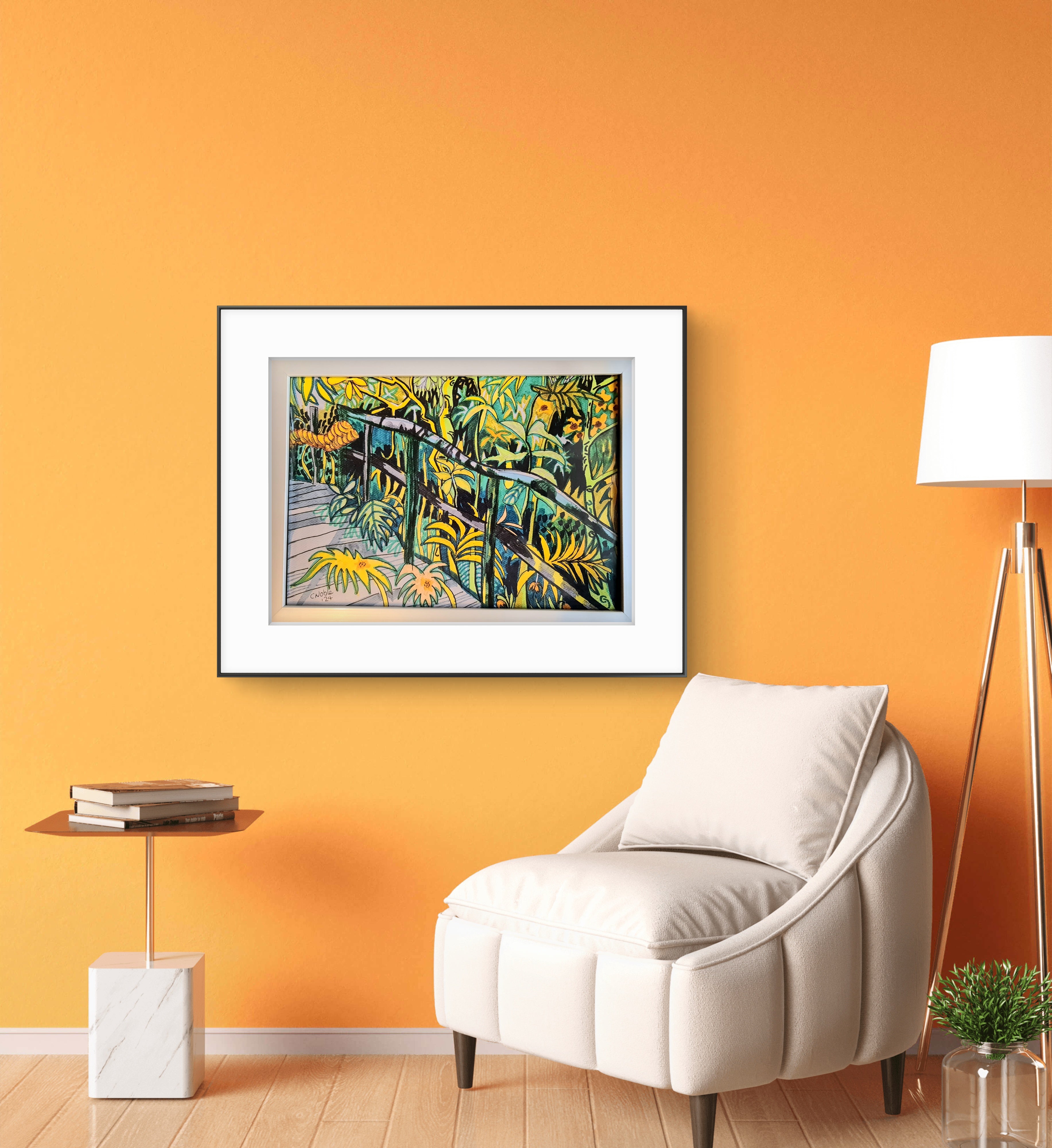 Leaves Over Bridge - Limited Edition Giclee Print
