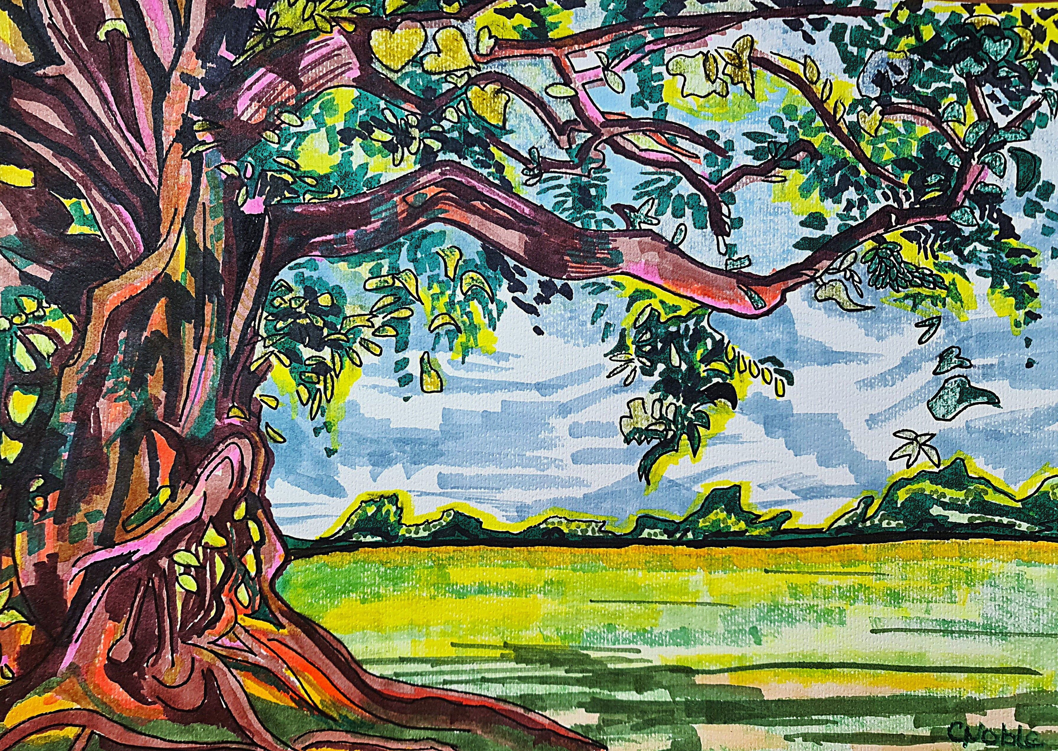 Gnarled Tree - Original Contemporary Art