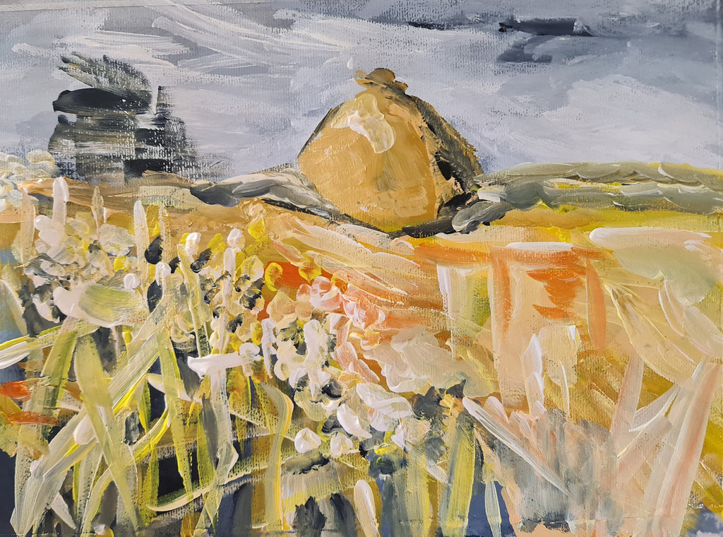 Haystacks - Original Acrylic Painting